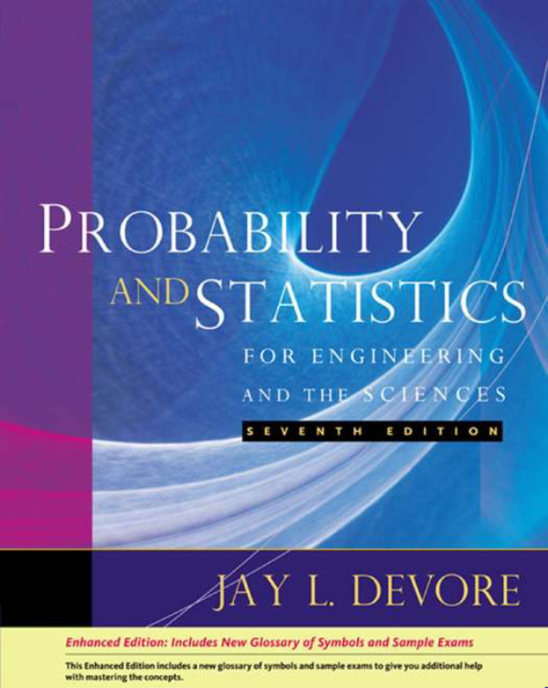 Обложка книги «Devore Probability and Statistics for»
